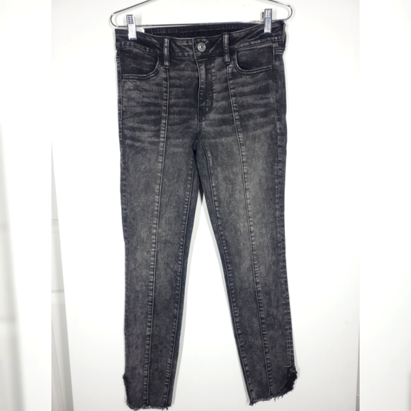 American Eagle Outfitters Next Level Stretch Jeggings Crop 8 Long - Picture 1 of 8